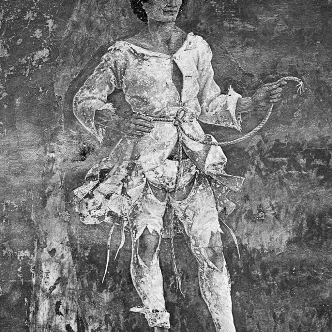  Vir Niger. Painting by Francesco del Cossa and young Cosmé Tura in the Schifanoia Palace, in Ferrara 
