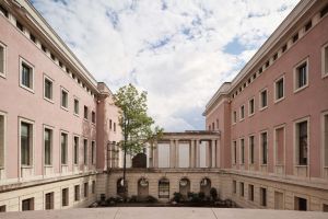  The interior courtyard of the neoclassical building housing the Italian Embassy in Berlin. 