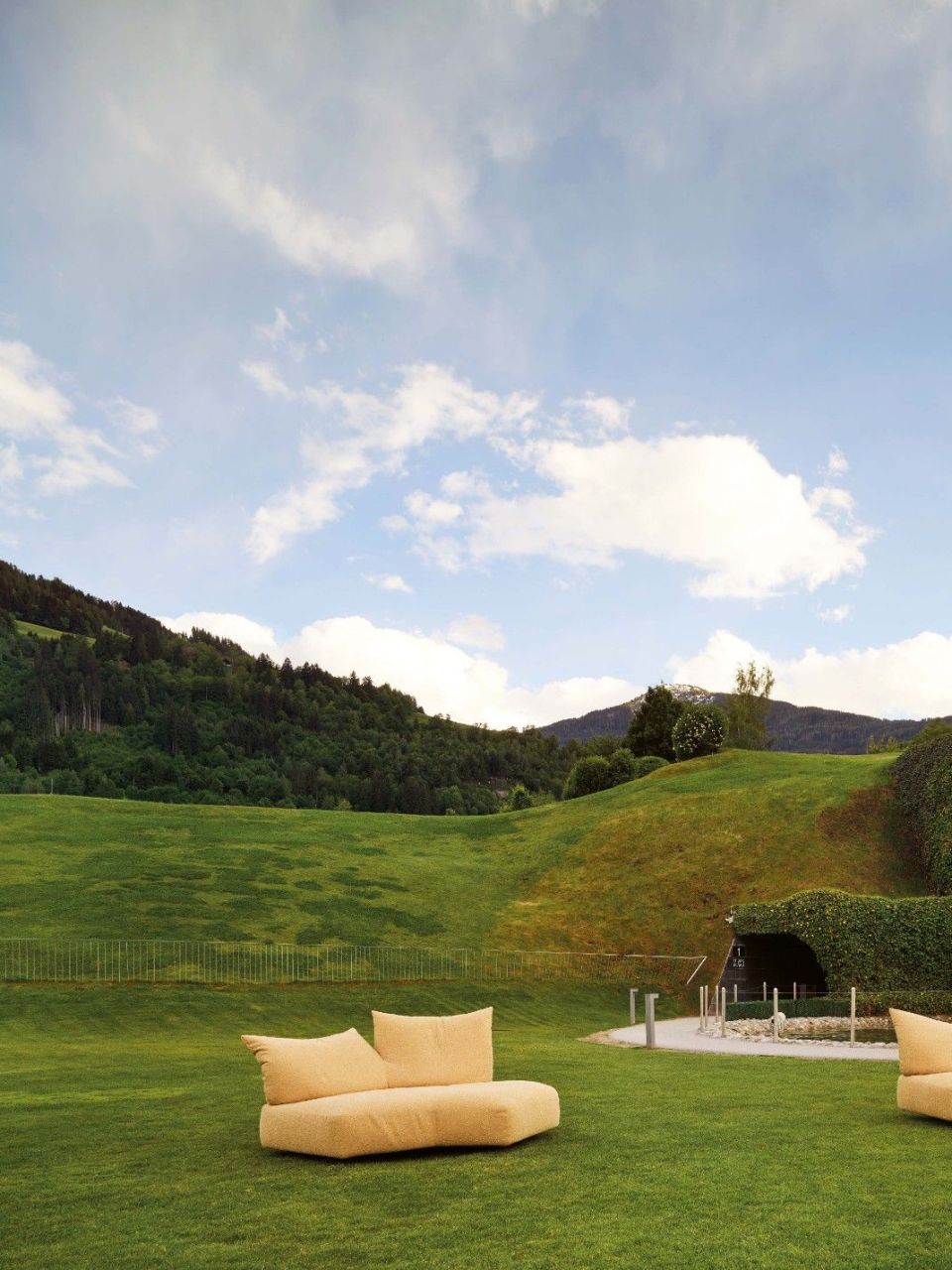  Anywhere in Minerals Light Gold in front of the Giant, the guardian of Swarovski Crystal Worlds in Wattens, Austria. 