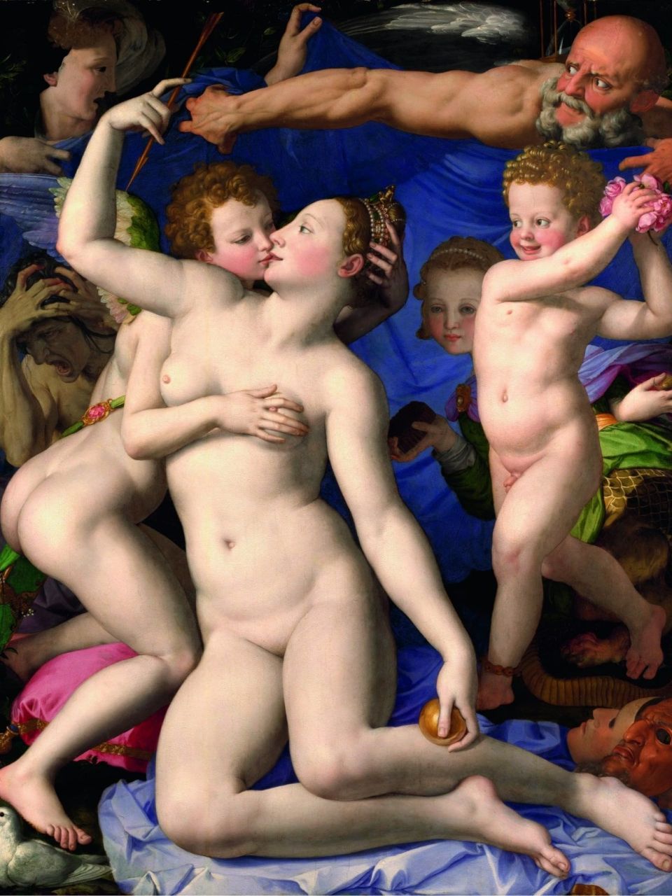  « Allégorie avec Vénus et Cupidon » Agnolo Bronzino, 1540-1545, National Gallery, Londres. 