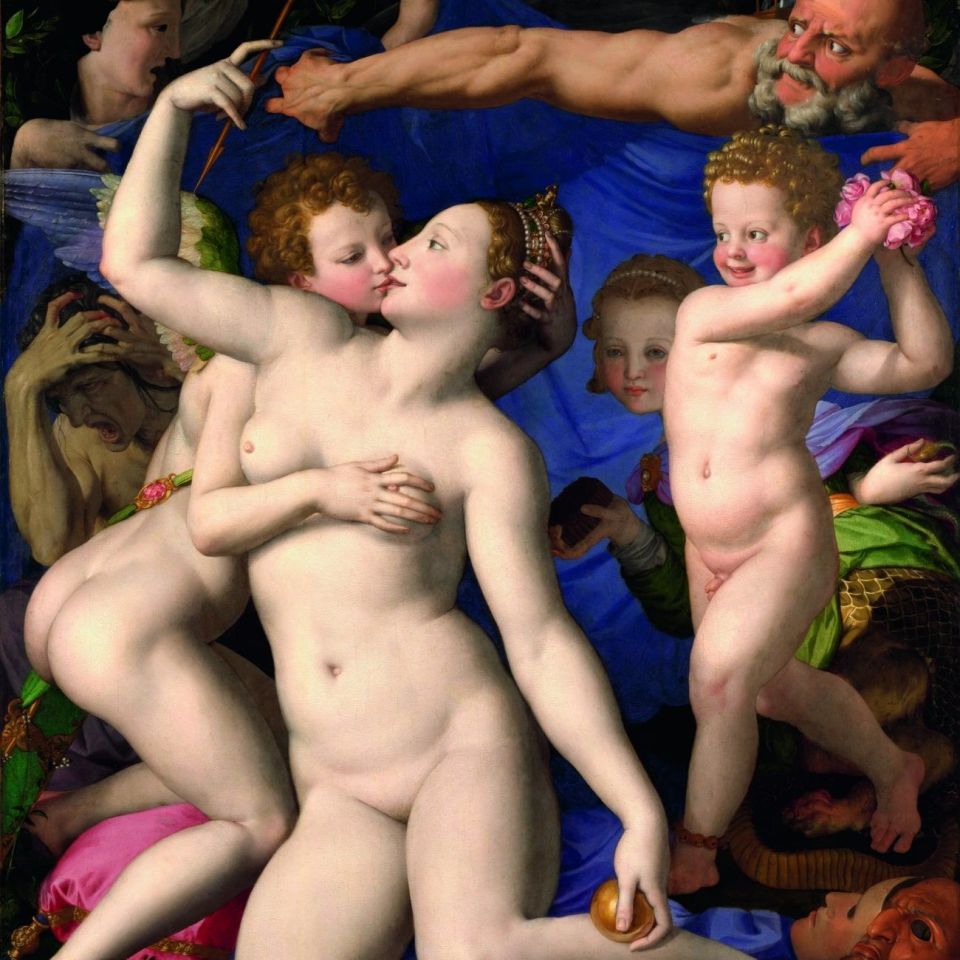  “An Allegory with Venus and Cupid” Agnolo Bronzino, 1540-1545, National Gallery, London. 